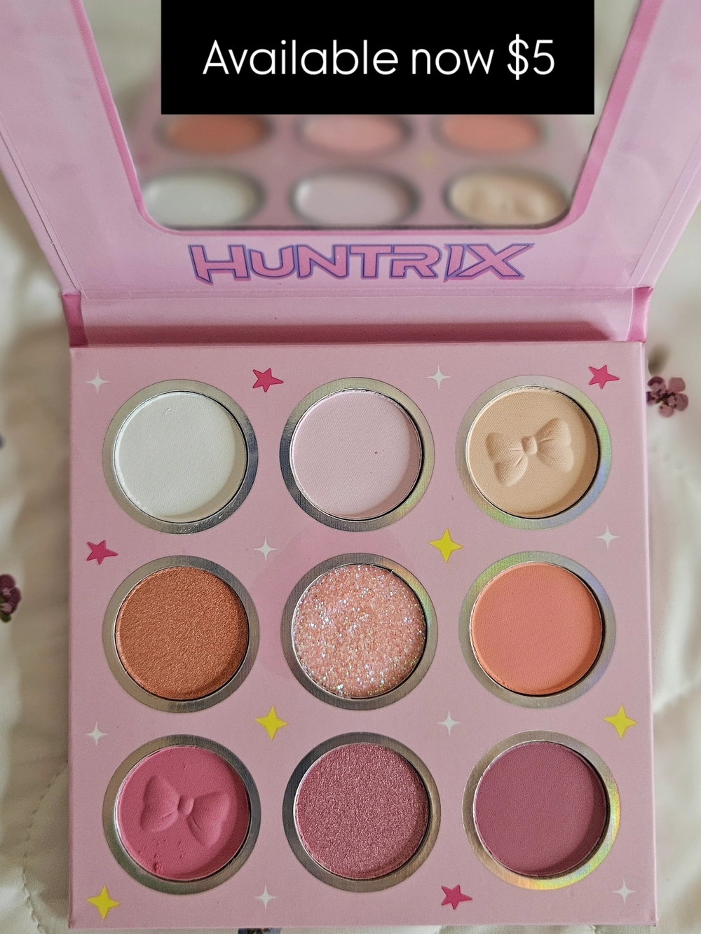 Pink Eyeshadow Palette - 9 Shade Pink & Peach Tones. Demon HUNTERS K POP